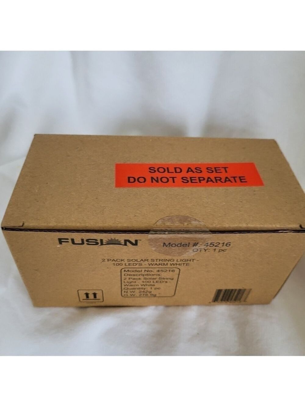 Fusion 2 Pack Solar String Light 100 LED's Warm White 45216 - Picture 5 of 7